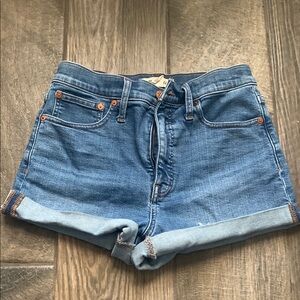 Madewell high rise denim  shorts